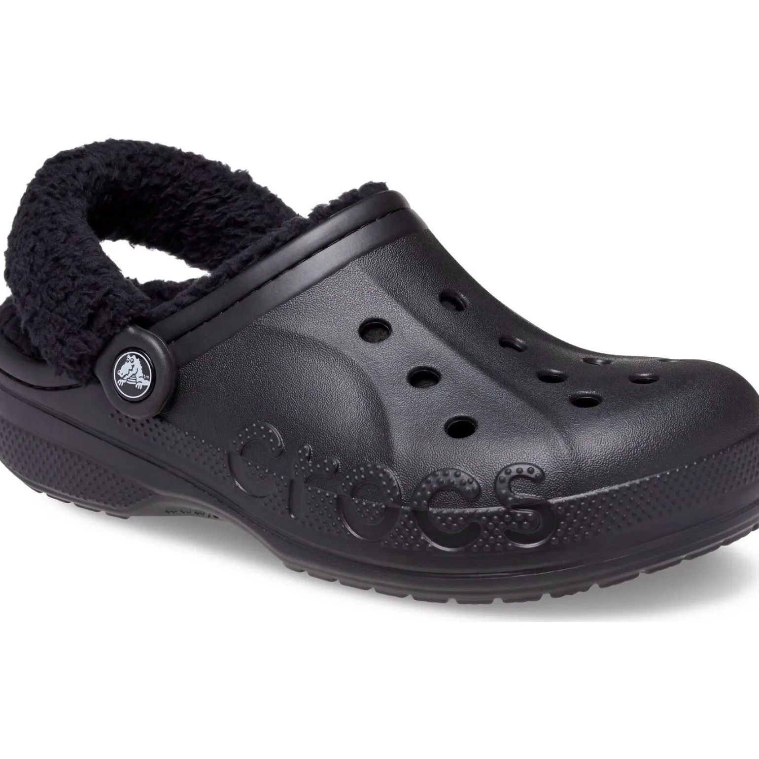 Crocs Baya Lined Fuzz Strap Clog