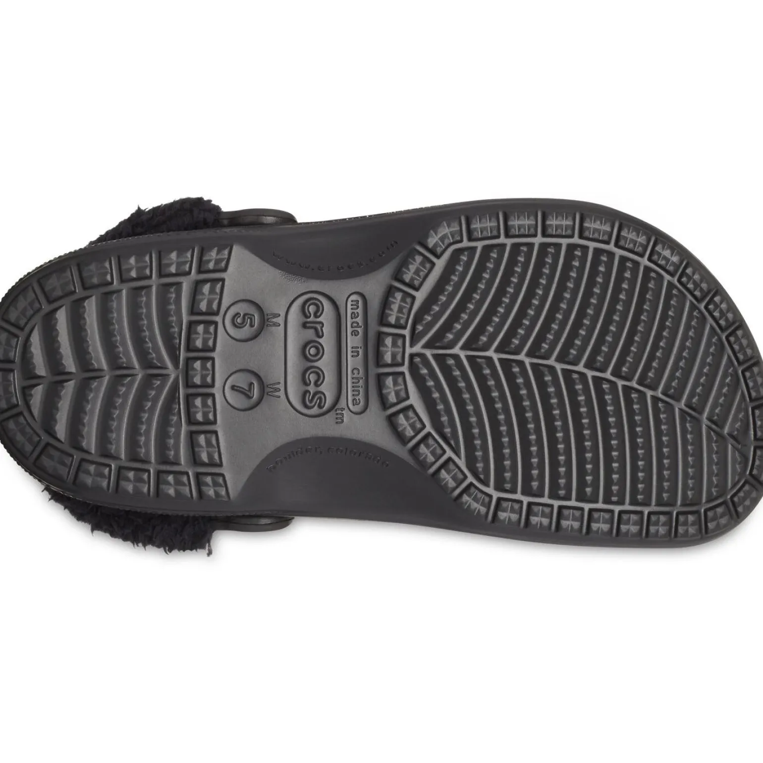 Crocs Baya Lined Fuzz Strap Clog