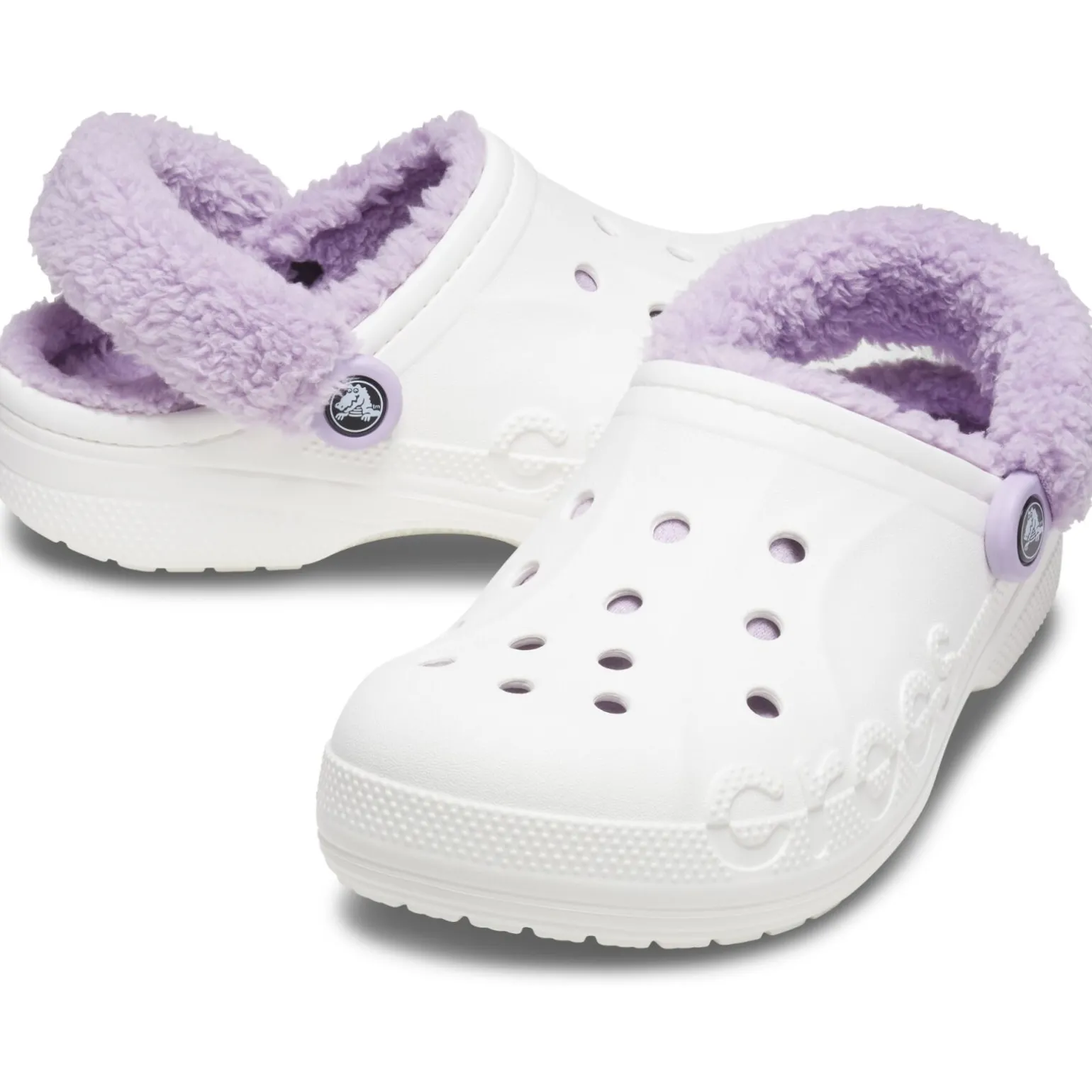 Crocs Baya Lined Fuzz Strap Clog