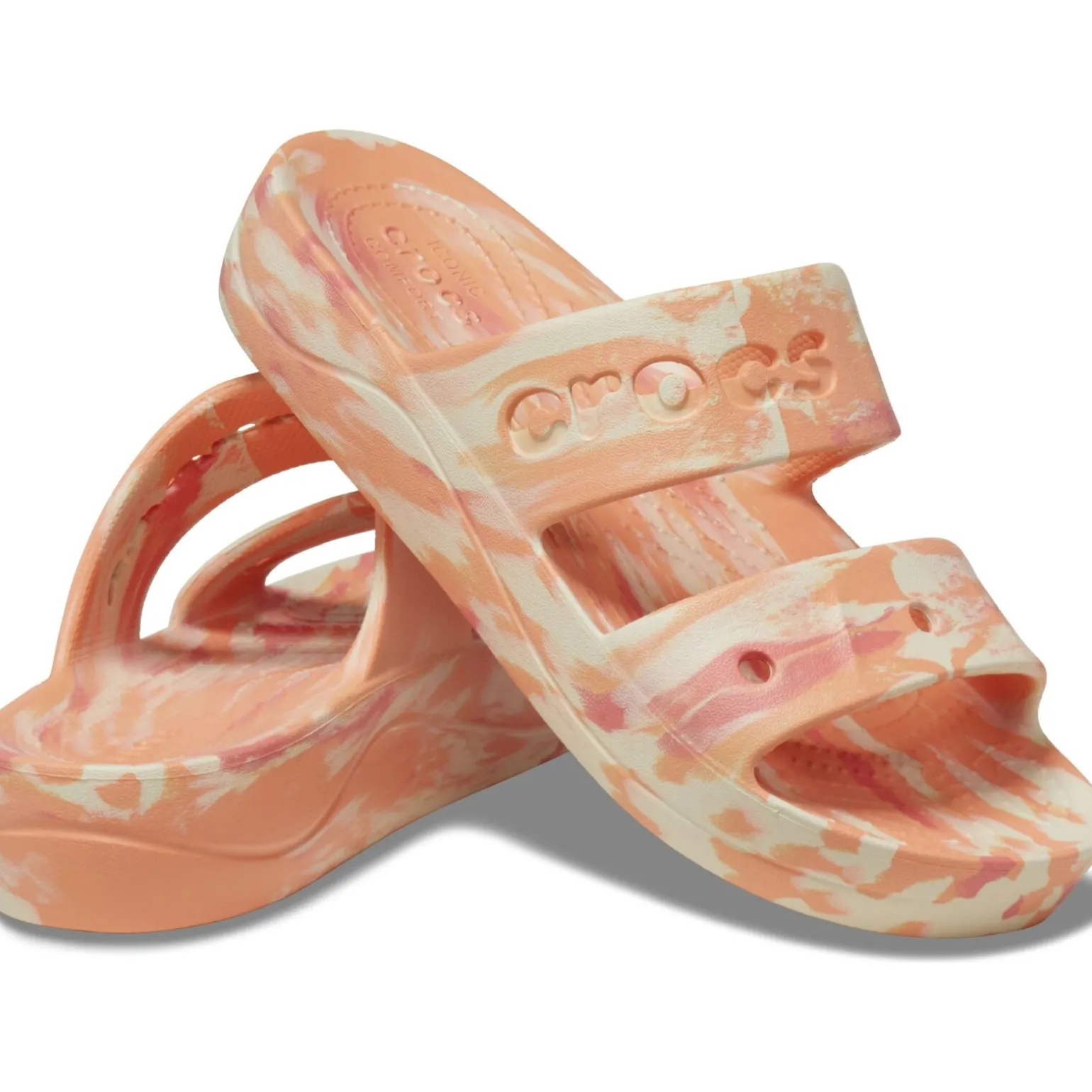 Crocs Baya Platform Marbled Sandal