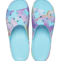 Crocs Classic Platform Palm Print Slide