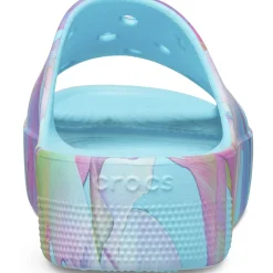 Crocs Classic Platform Palm Print Slide