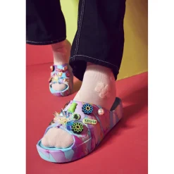 Crocs Classic Platform Palm Print Slide