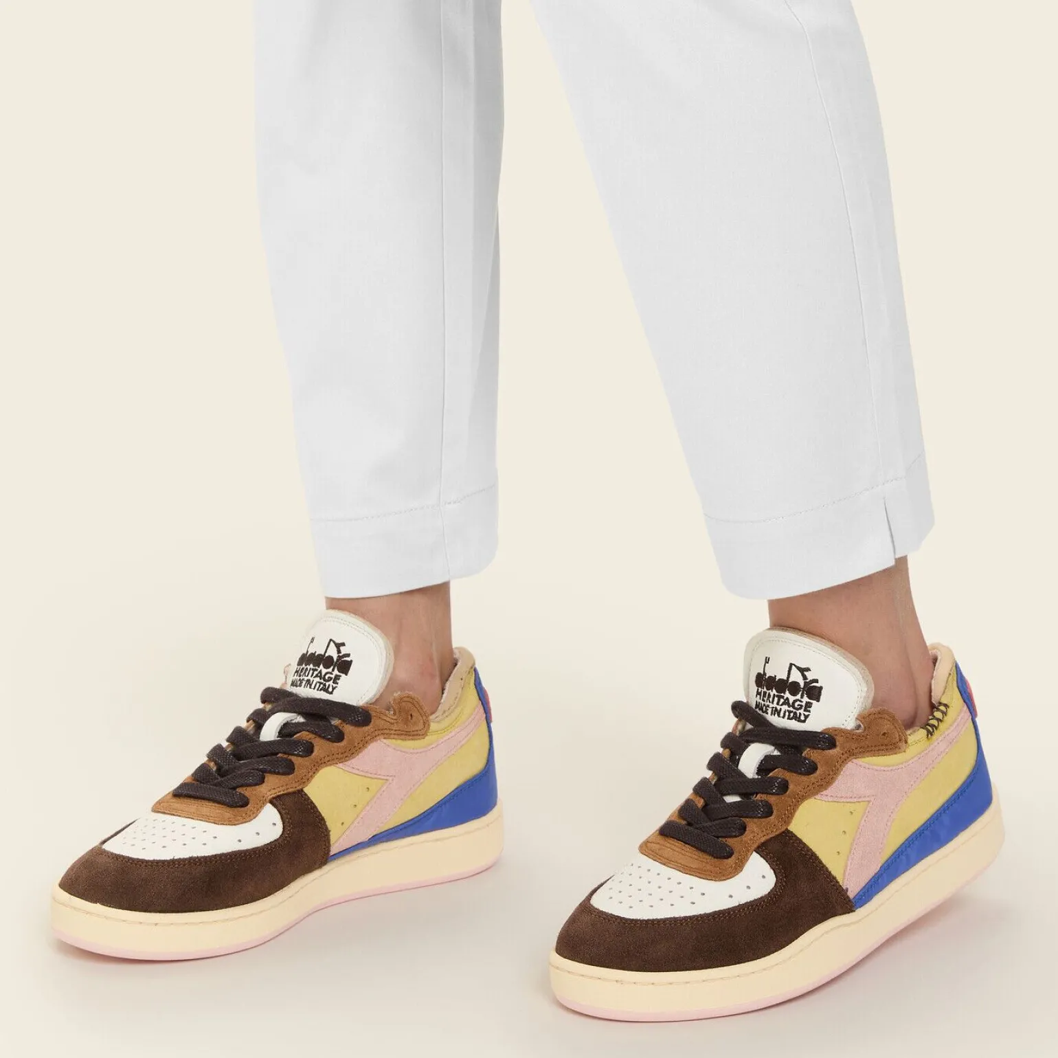 Diadora Mi Basket Row Cut Choco Breakfast