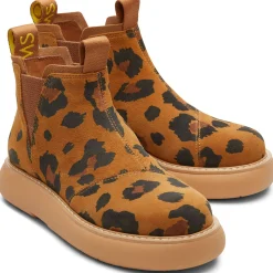 Toms Abstract Leo Print Suede Women's Chelsea Boot