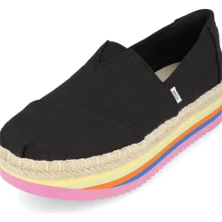 Toms Canvas Rainbow Platform Rope High Alpargata
