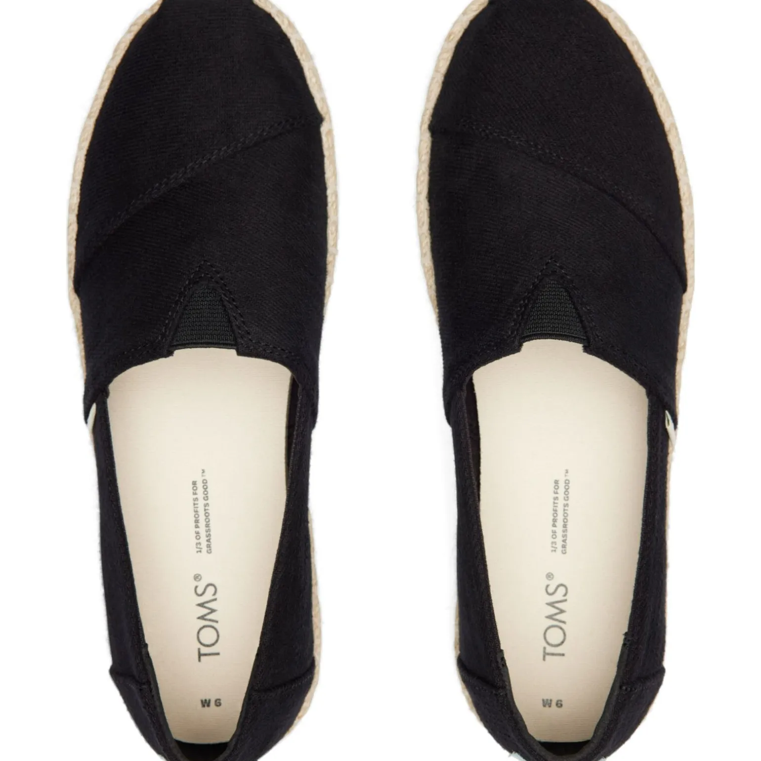 Toms Heavy Twill Women's Platform Rope Alpargata