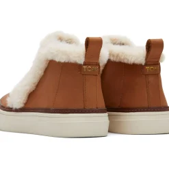 Toms Leather Faux Fur Women's Bryce Sneaker