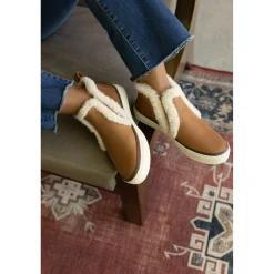 Toms Leather Faux Fur Women's Bryce Sneaker