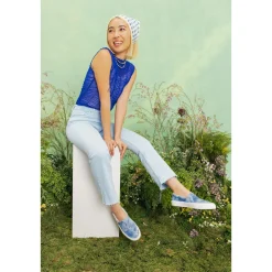 Toms Washed Denim Women Alpargata Fenix Slip On